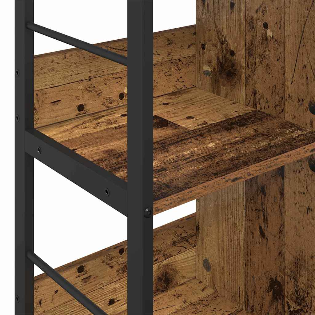 Bogreol 6 niveauer 102 x 32 x 72,5 cm Konstrueret træ