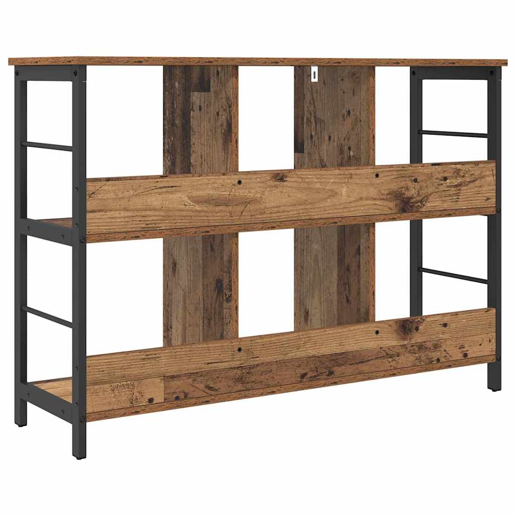 Bogreol 6 niveauer 102 x 32 x 72,5 cm Konstrueret træ