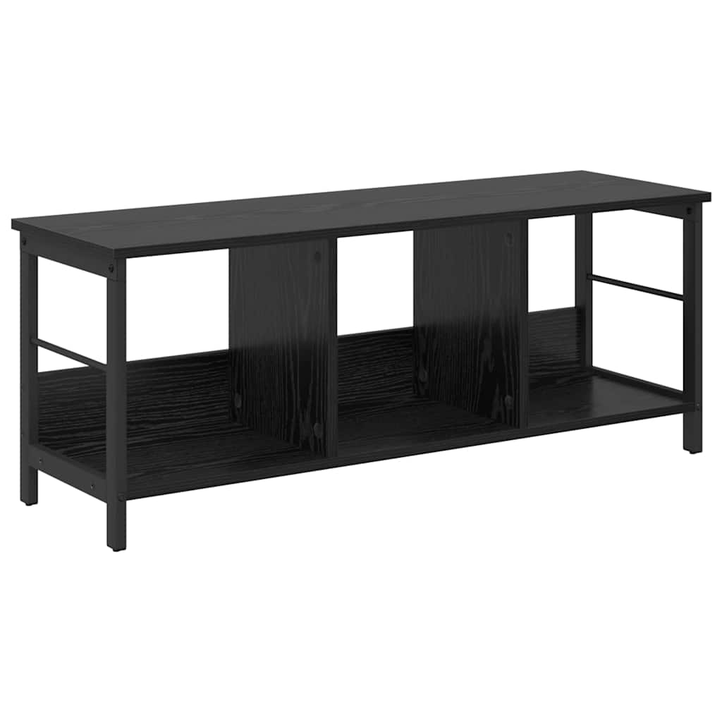 Bogreol 3 niveauer 102 x 32 x 40,5 cm Konstrueret træ Sort eg