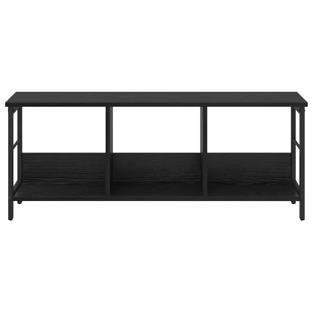 Bogreol 3 niveauer 102 x 32 x 40,5 cm Konstrueret træ Sort eg
