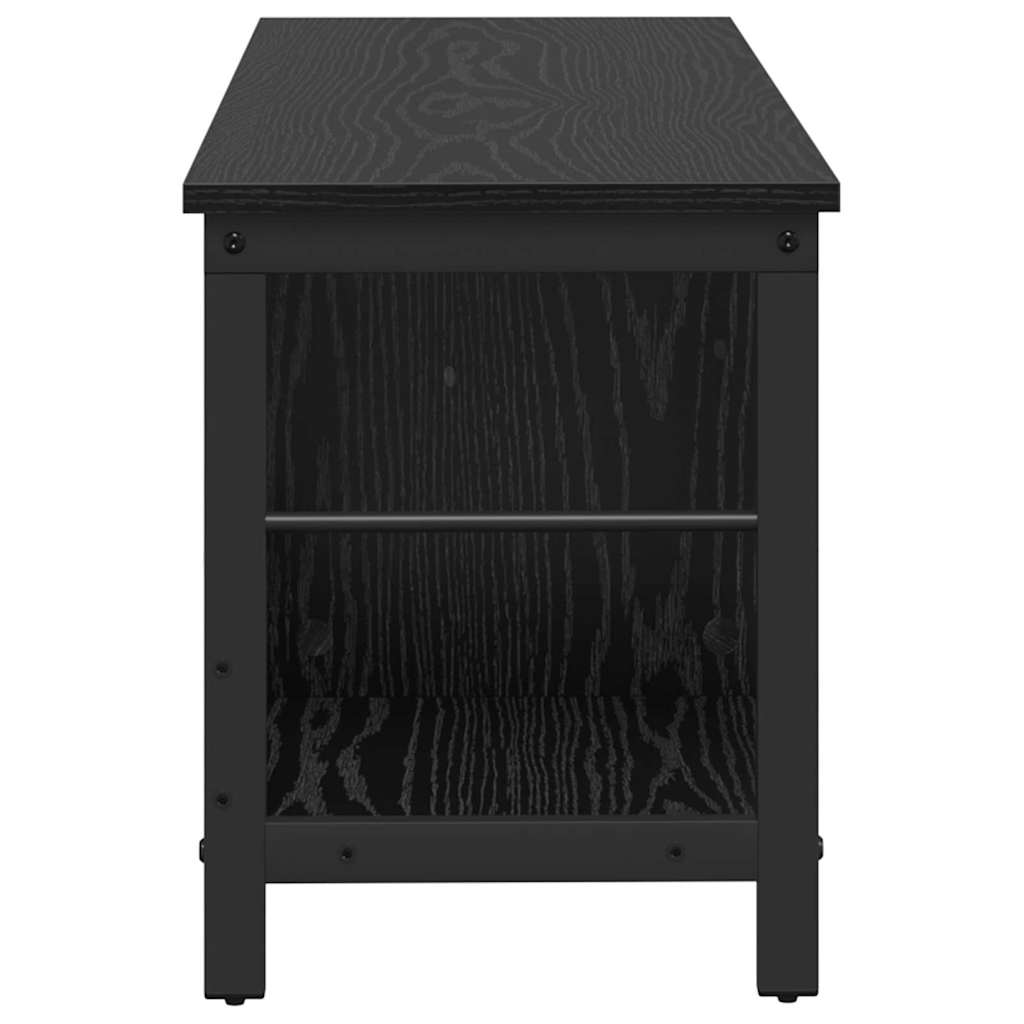 Bogreol 3 niveauer 102 x 32 x 40,5 cm Konstrueret træ Sort eg