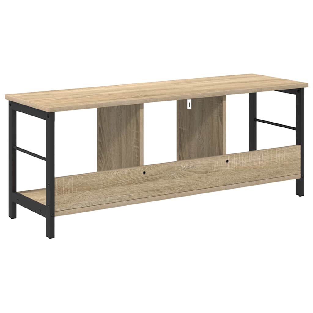 Bogreol 3 niveauer 102 x 32 x 40,5 cm Konstrueret træ Sonoma eg