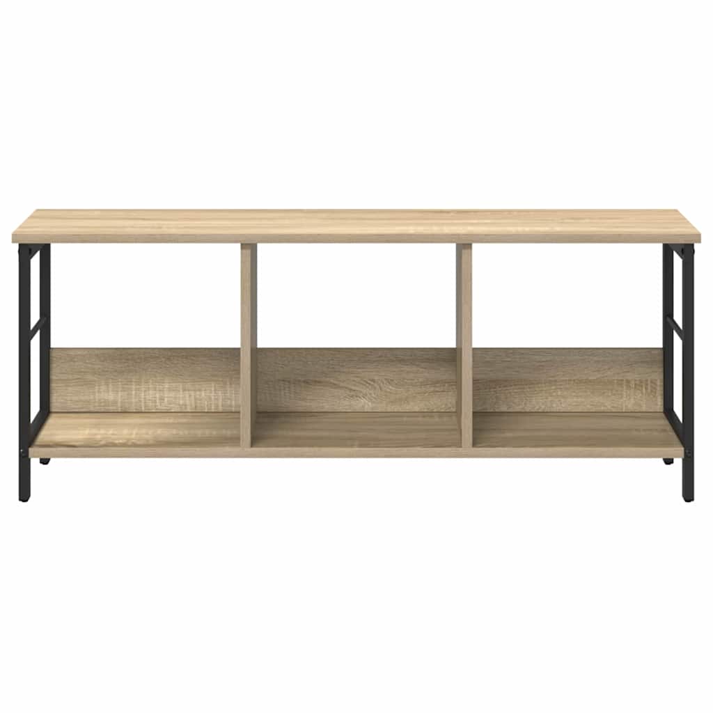 Bogreol 3 niveauer 102 x 32 x 40,5 cm Konstrueret træ Sonoma eg