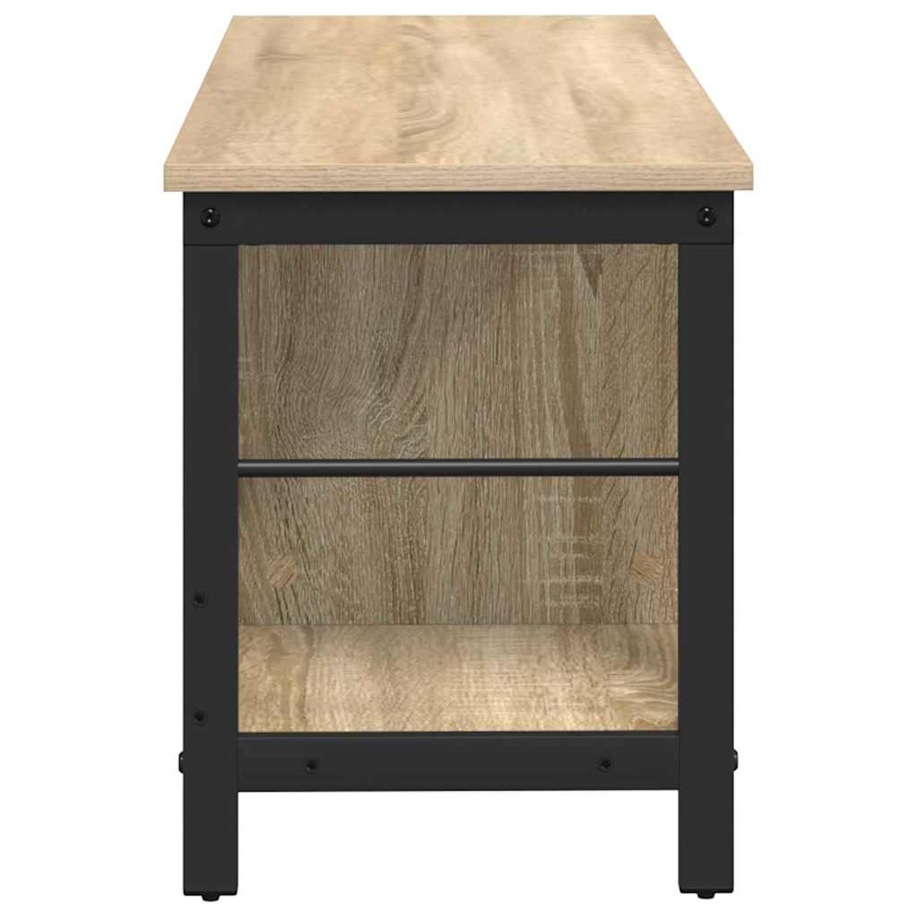 Bogreol 3 niveauer 102 x 32 x 40,5 cm Konstrueret træ Sonoma eg
