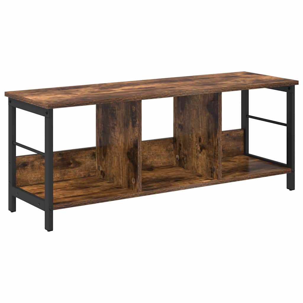 Bogreol 3 niveauer 102 x 32 x 40,5 cm Konstrueret træ Røget eg