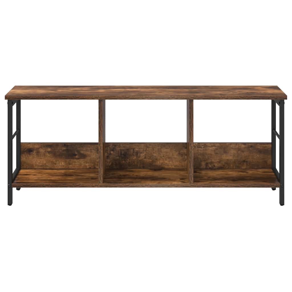 Bogreol 3 niveauer 102 x 32 x 40,5 cm Konstrueret træ Røget eg
