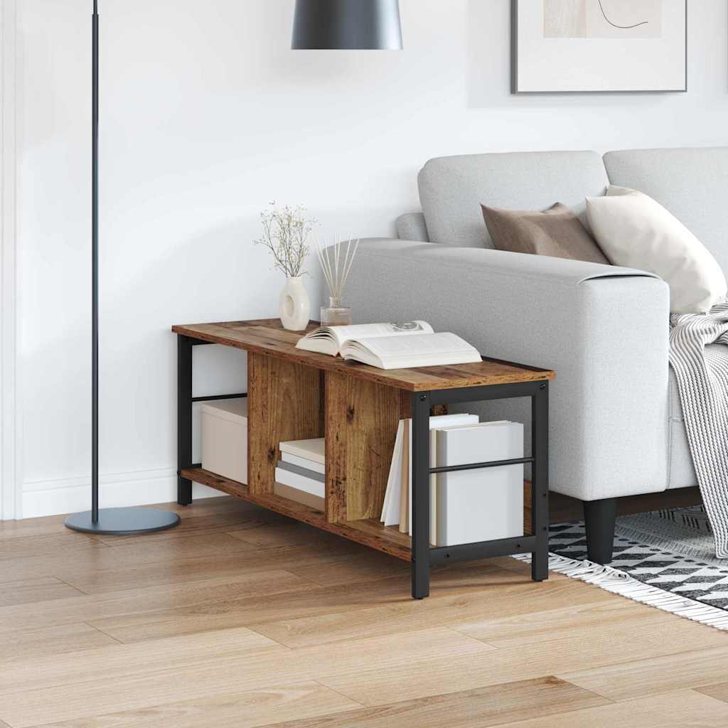 Bogreol 3 niveauer 102 x 32 x 40,5 cm Konstrueret træ