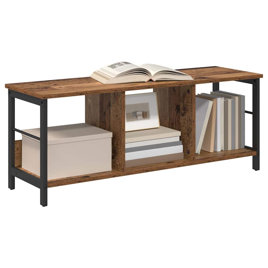 Bogreol 3 niveauer 102 x 32 x 40,5 cm Konstrueret træ