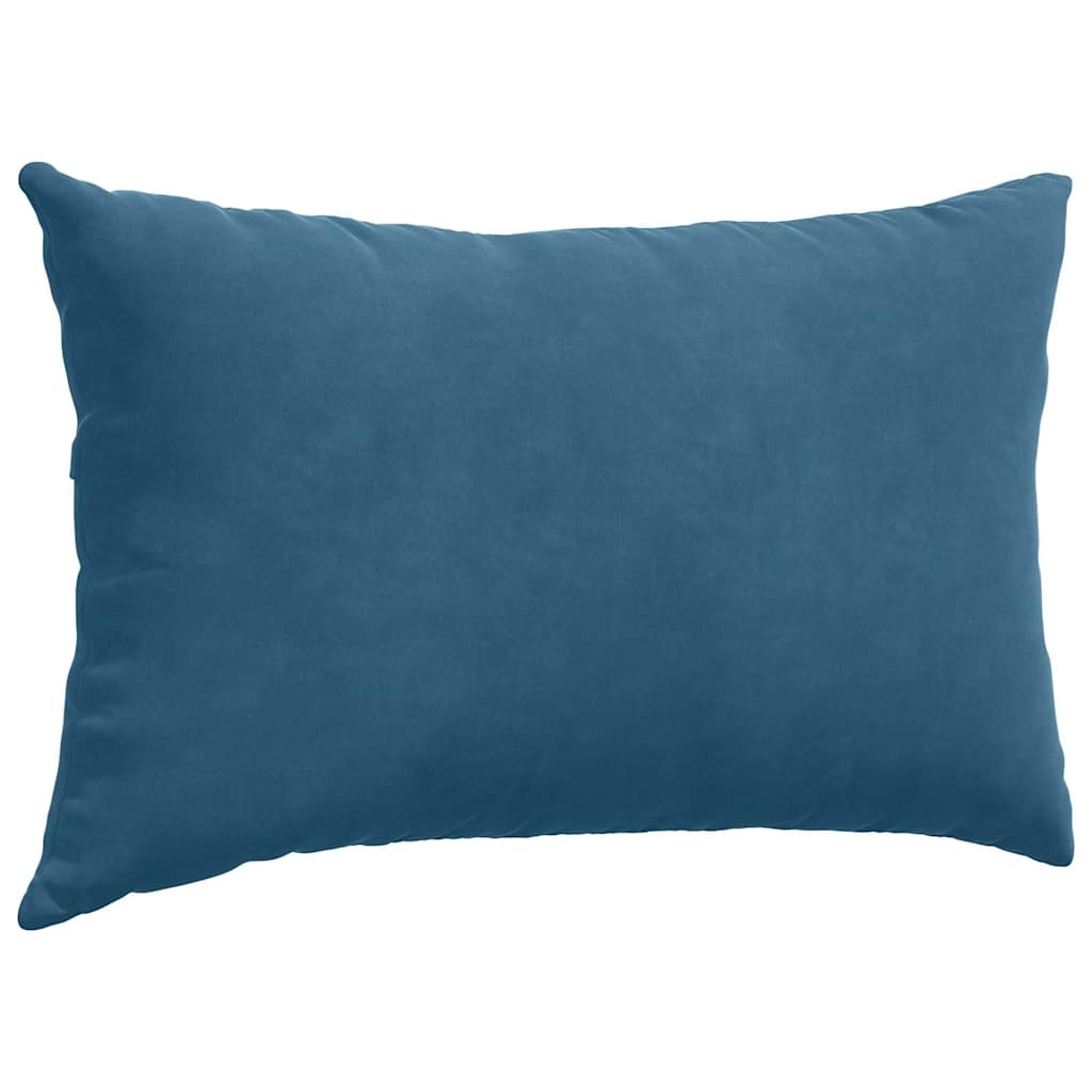 Sofapuder 2 pcs Blå 50 x 30 cm Velourstof