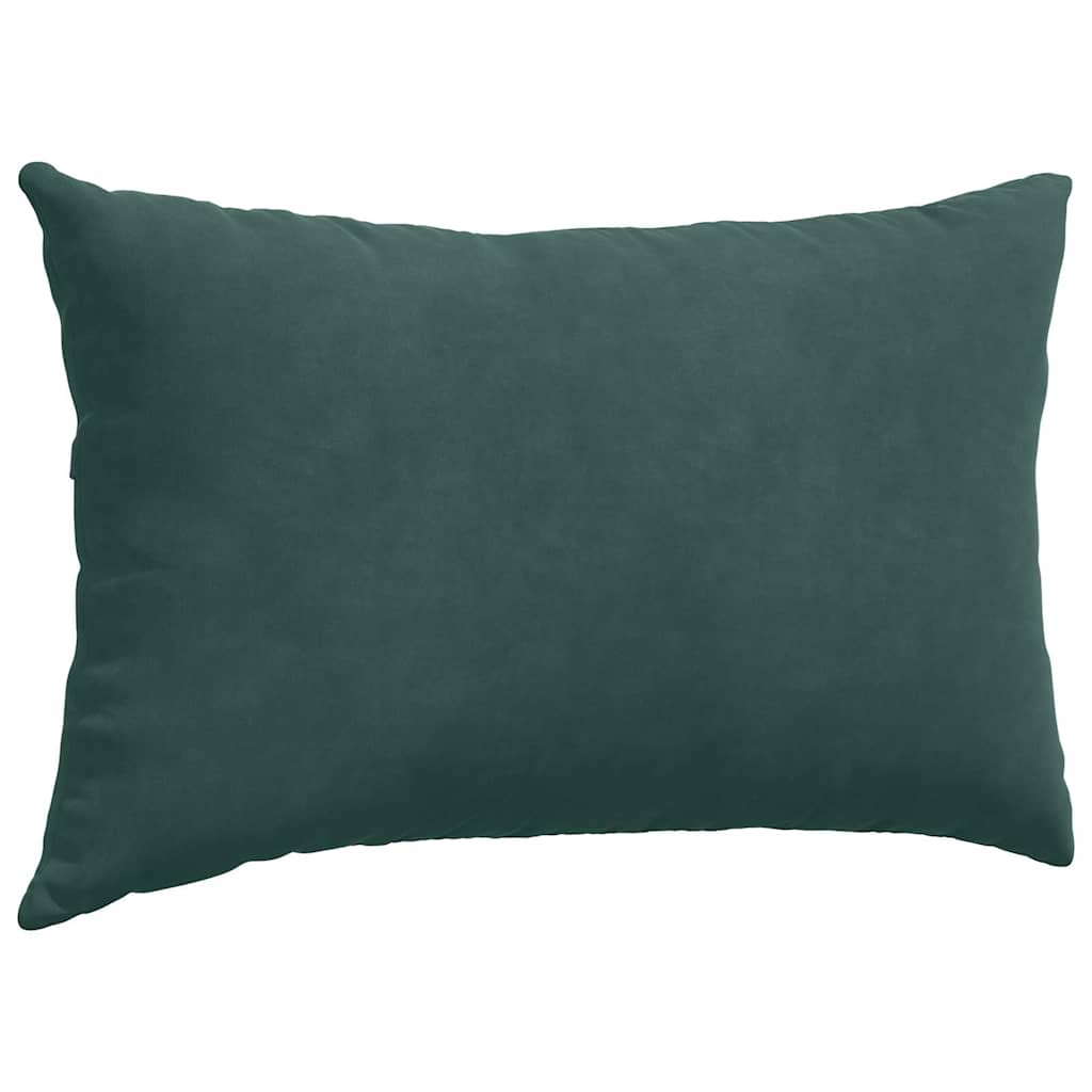 Sofapuder 2 pcs Mørkegrøn 50 x 30 cm Velourstof