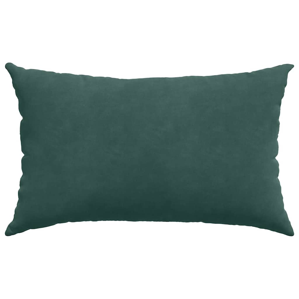 Sofapuder 2 pcs Mørkegrøn 50 x 30 cm Velourstof