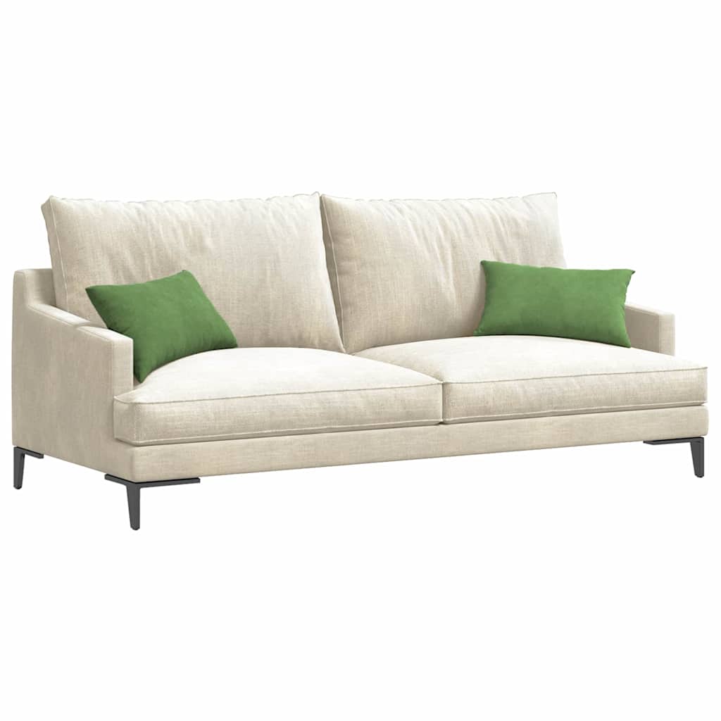 Sofapuder 2 pcs Lysegrøn 50 x 30 cm Velourstof