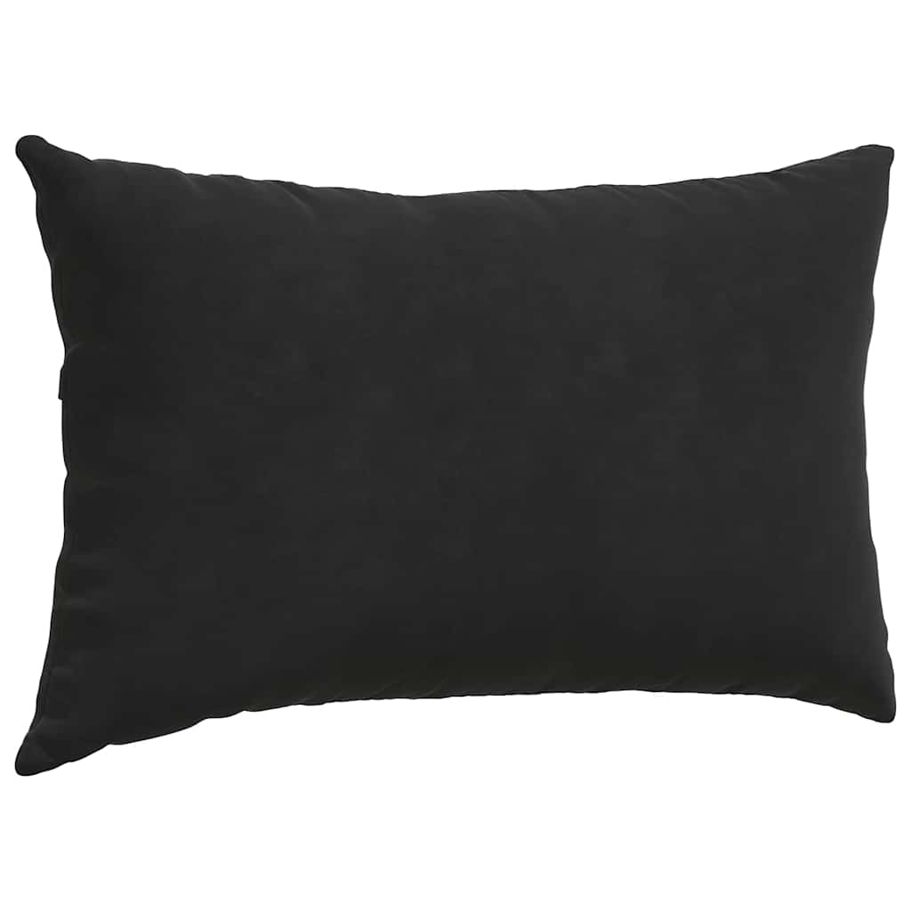 Sofapuder 2 pcs Sort 50 x 30 cm Velourstof