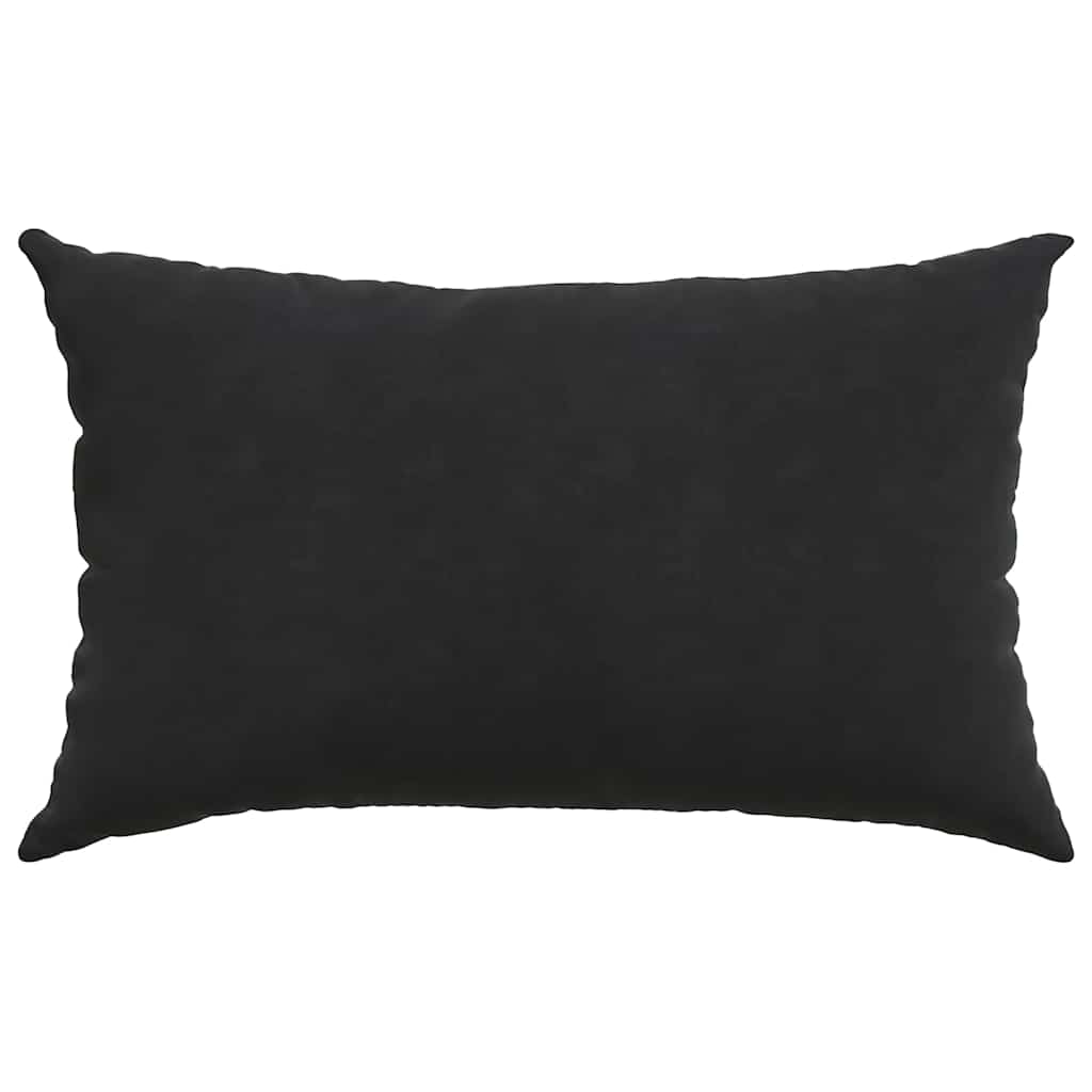 Sofapuder 2 pcs Sort 50 x 30 cm Velourstof