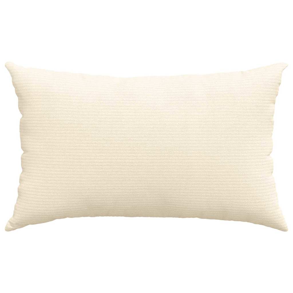 Sofapuder 2 pcs Creme 50 x 30 cm Velourstof