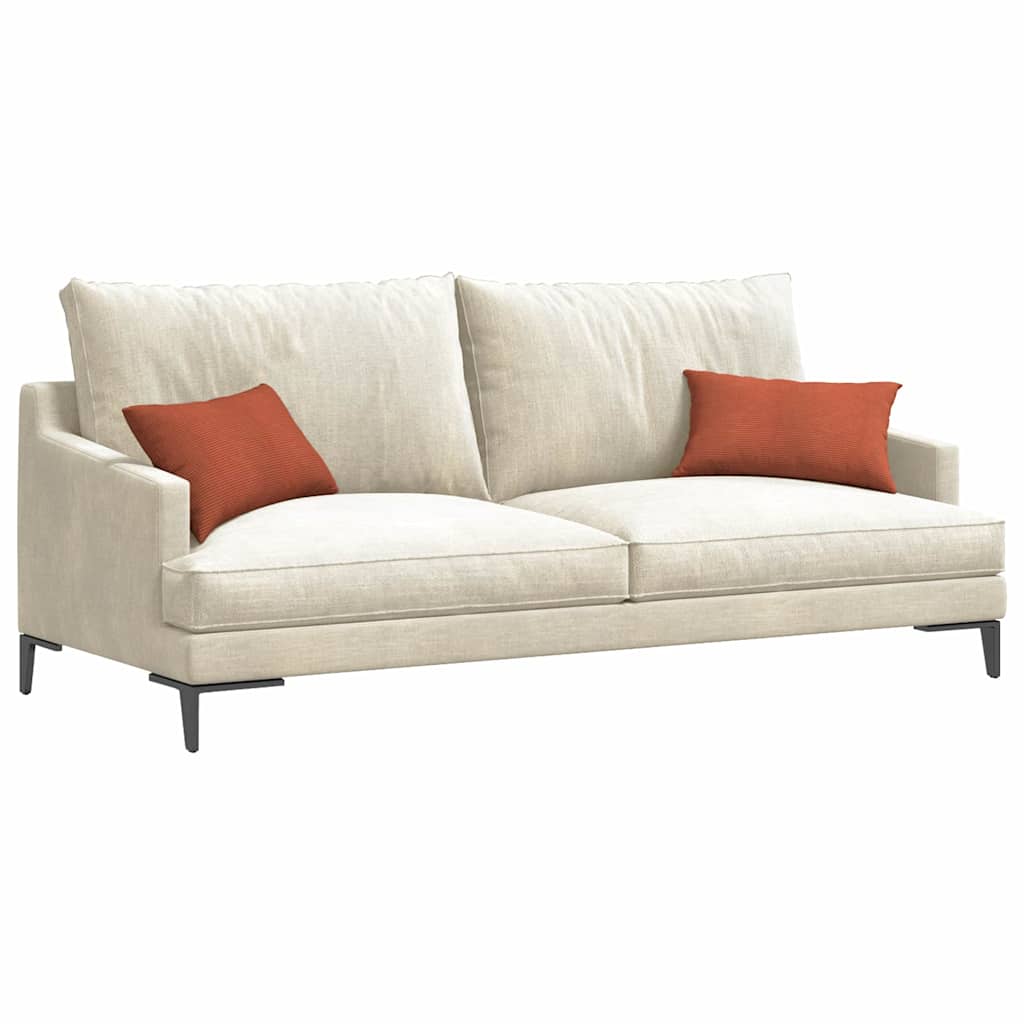 Sofapuder 2 pcs Rød orange 50 x 30 cm Velourstof