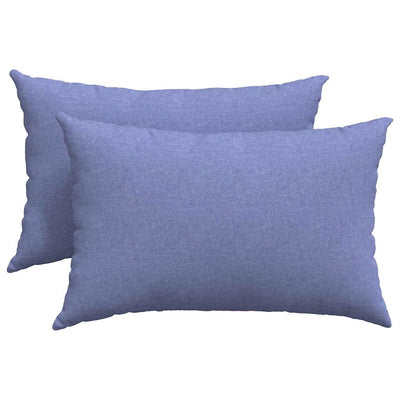 Sofapuder 2 stk. Stof Jeans blå 60 x 40 cm
