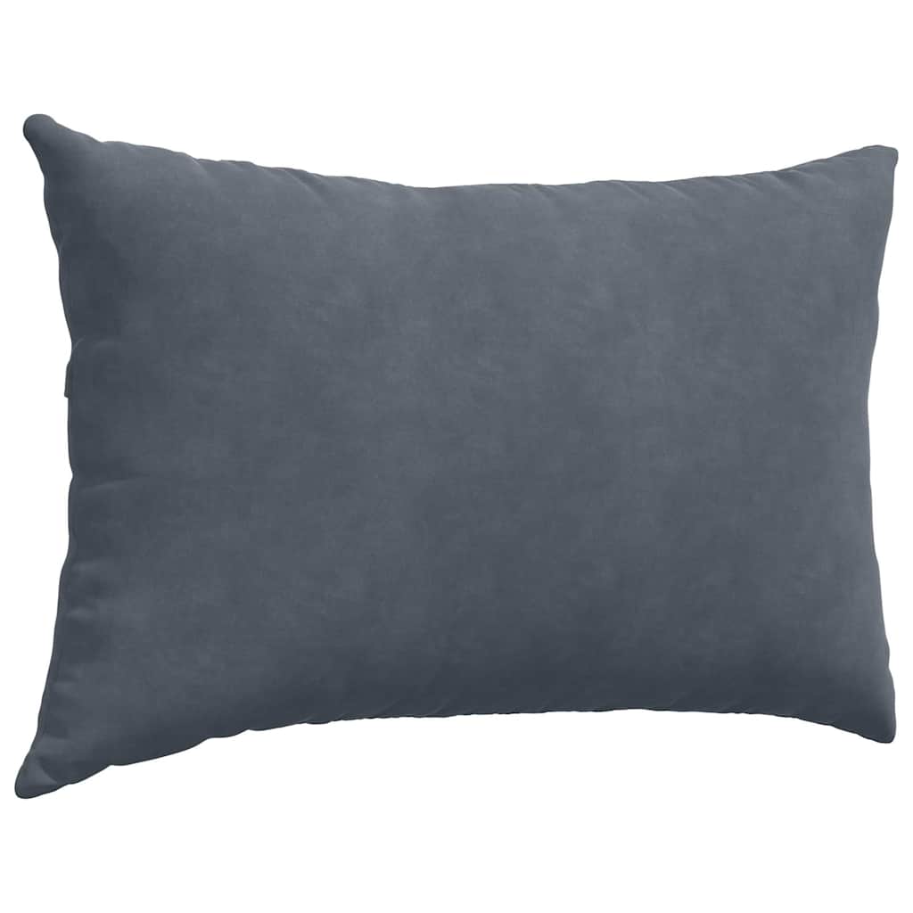 Sofapuder 2 pcs Mørkegrå 60 x 40 cm Velourstof