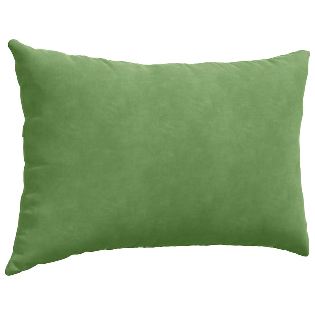 Sofapuder 2 pcs Lysegrøn 60 x 40 cm Velourstof