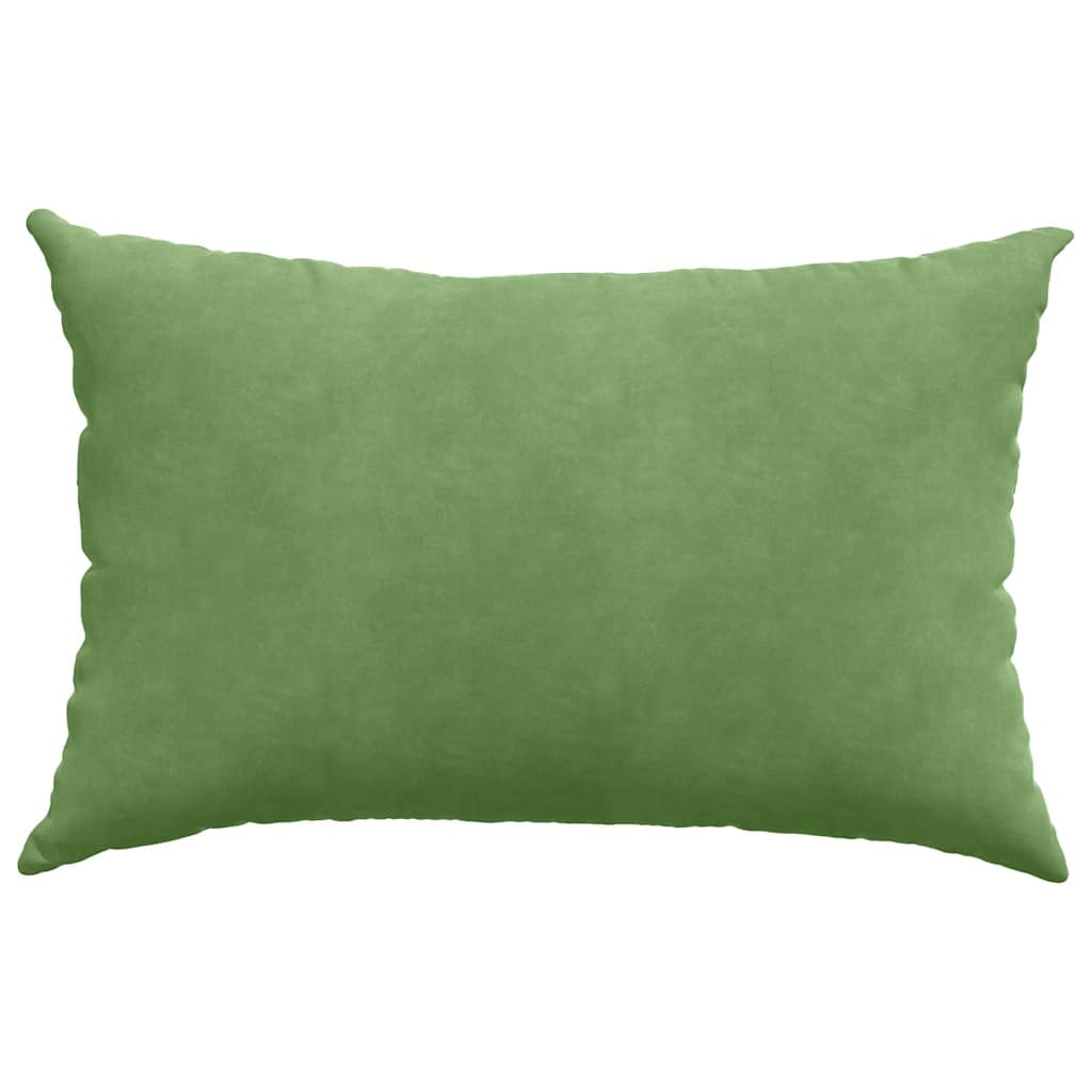 Sofapuder 2 pcs Lysegrøn 60 x 40 cm Velourstof