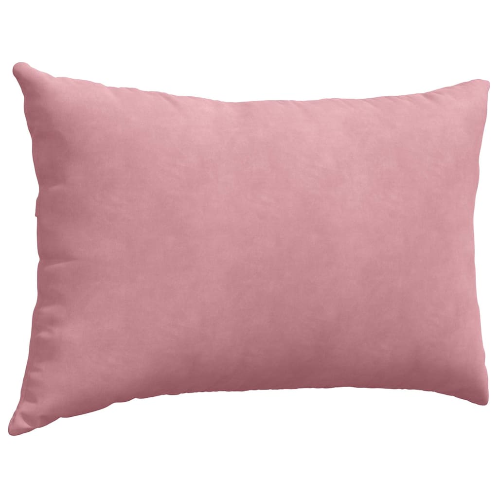 Sofapuder 2 pcs Lyserød 60 x 40 cm Velourstof