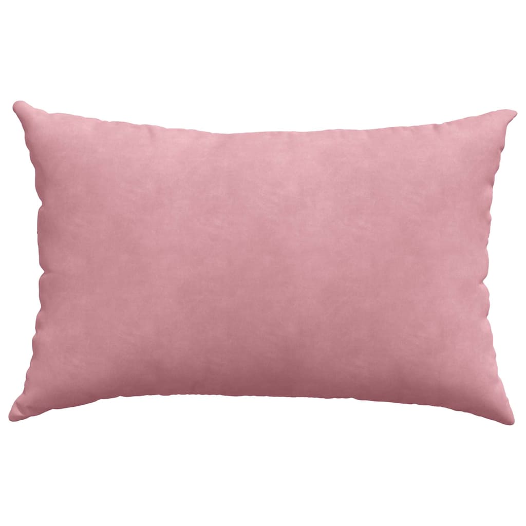 Sofapuder 2 pcs Lyserød 60 x 40 cm Velourstof