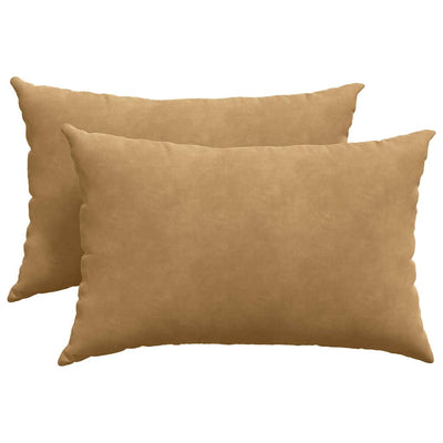 Sofapuder 2 pcs Brun 60 x 40 cm Velourstof