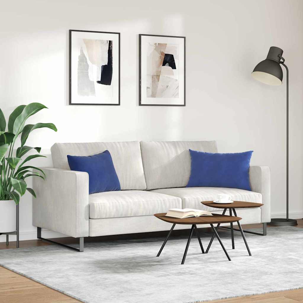 Sofapuder 2 pcs Politi blå 60 x 40 cm Velourstof