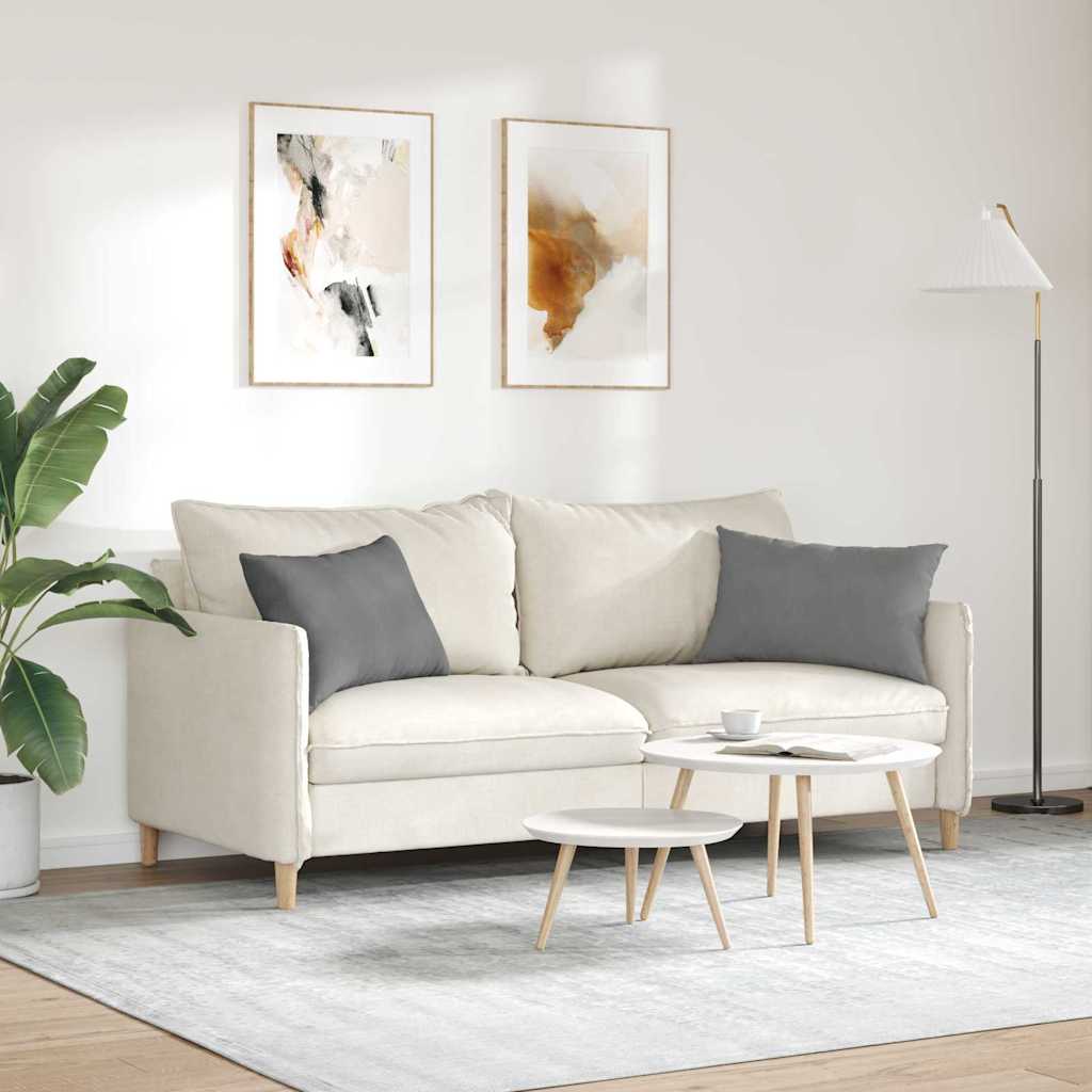 Sofapuder 2 stk. Stof Mørkegrå 60 x 40 cm