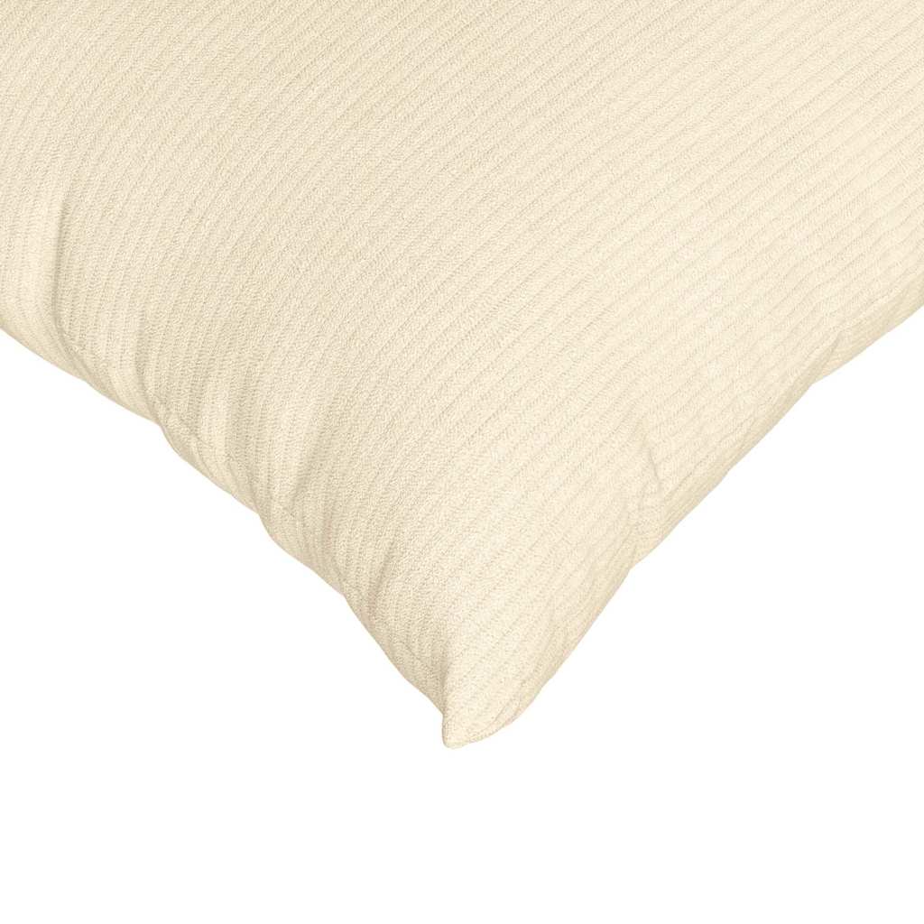 Sofapuder 2 pcs Creme 60 x 40 cm Velourstof