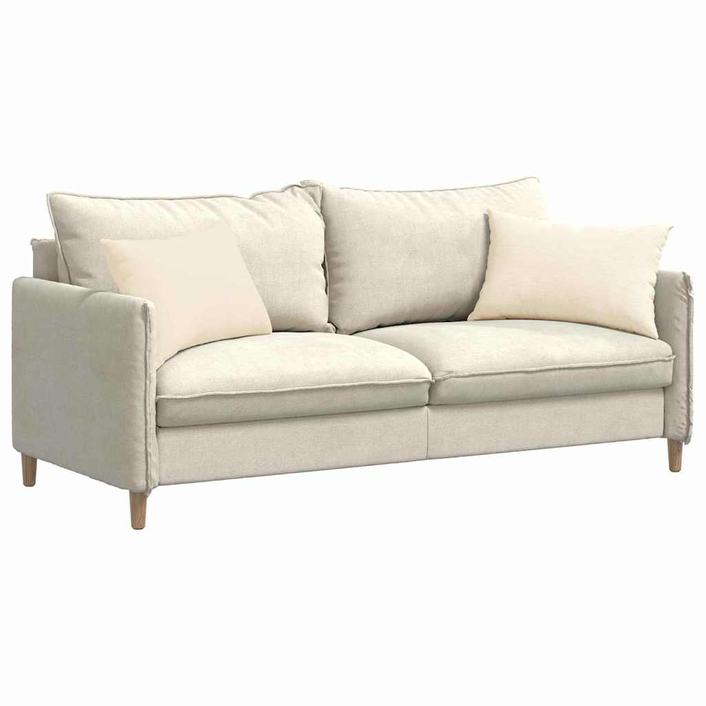 Sofapuder 2 pcs Creme 60 x 40 cm Velourstof