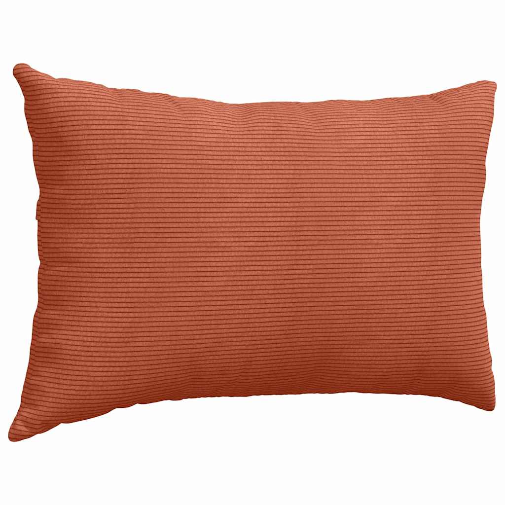 Sofapuder 2 pcs Rød orange 60 x 40 cm Velourstof