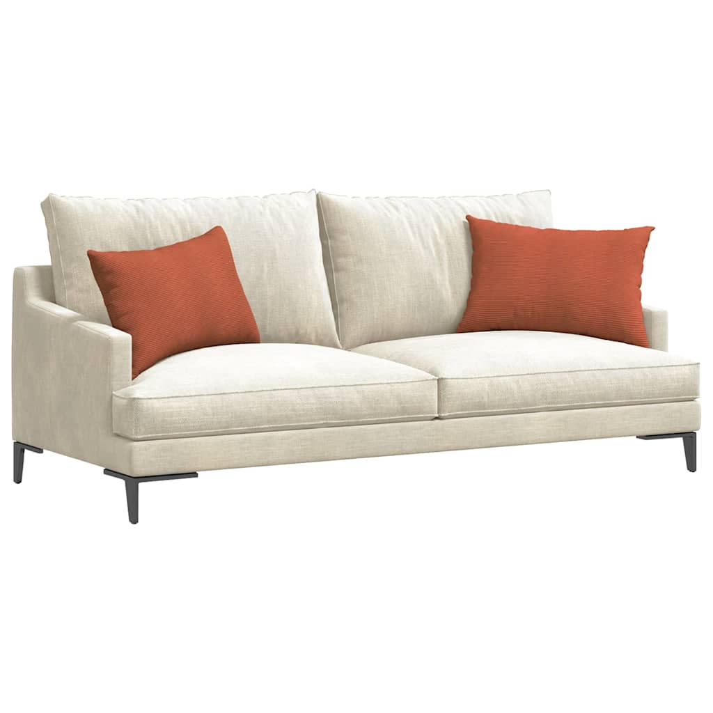 Sofapuder 2 pcs Rød orange 60 x 40 cm Velourstof