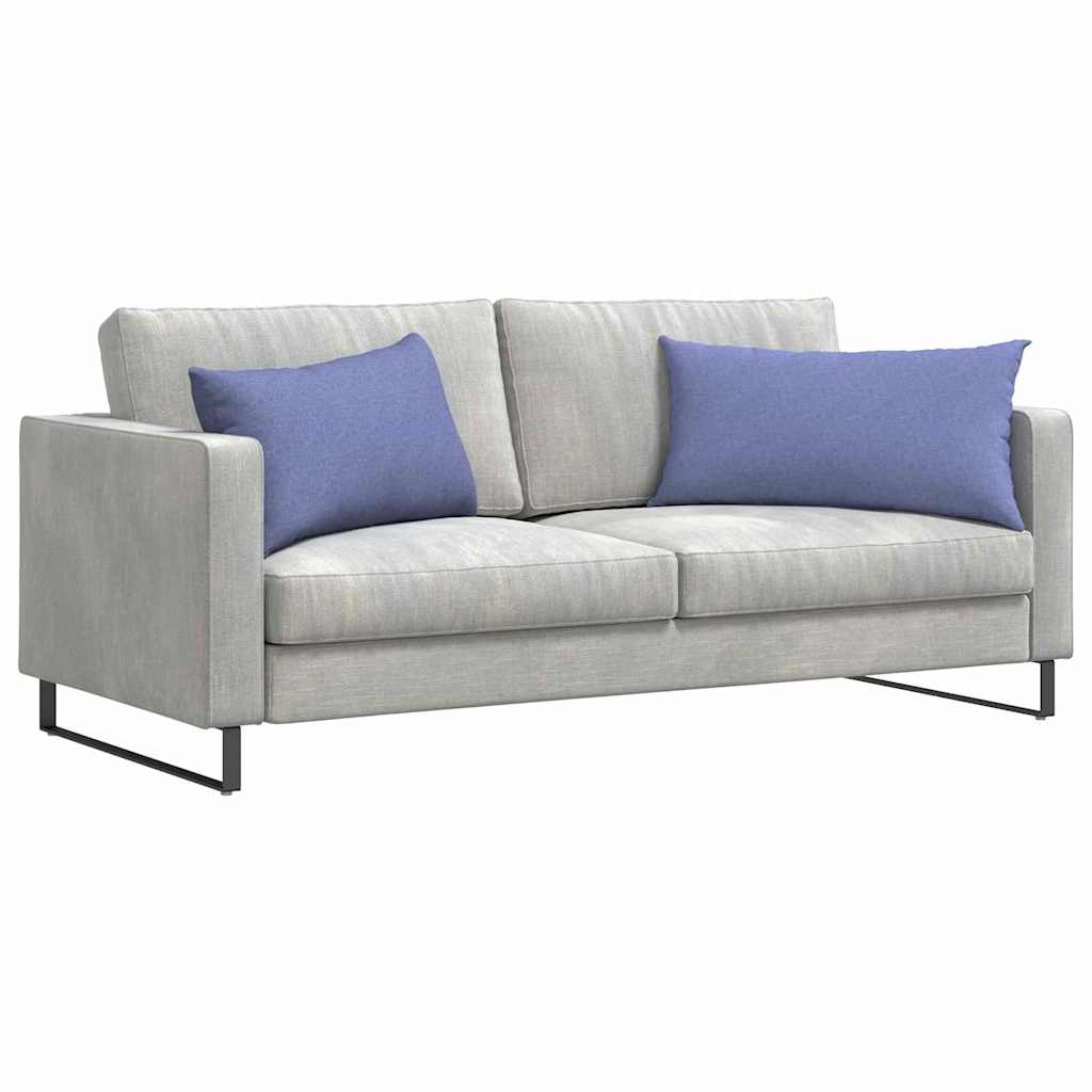 Sofapuder 2 stk. Stof Jeans blå 80 x 40 cm