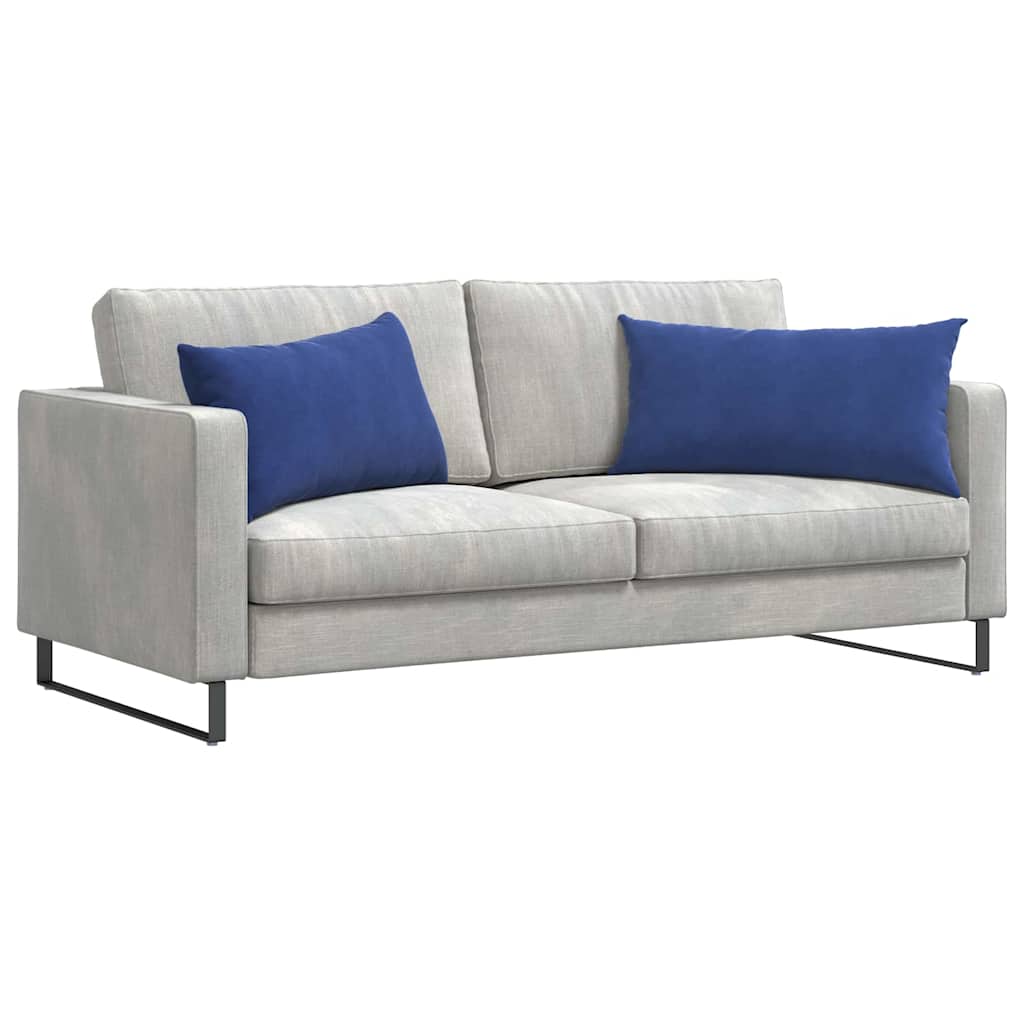 Sofapuder 2 pcs Politi blå 80 x 40 cm Velourstof