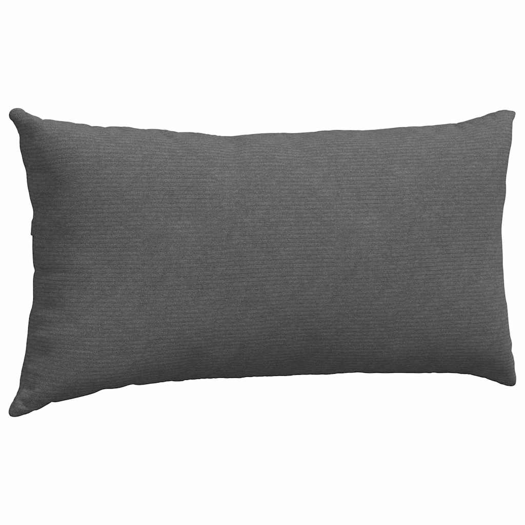 Sofapuder 2 pcs Mørkegrå 80 x 40 cm Velourstof