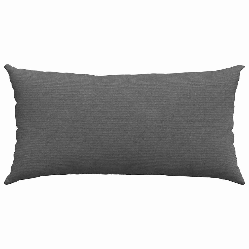 Sofapuder 2 pcs Mørkegrå 80 x 40 cm Velourstof