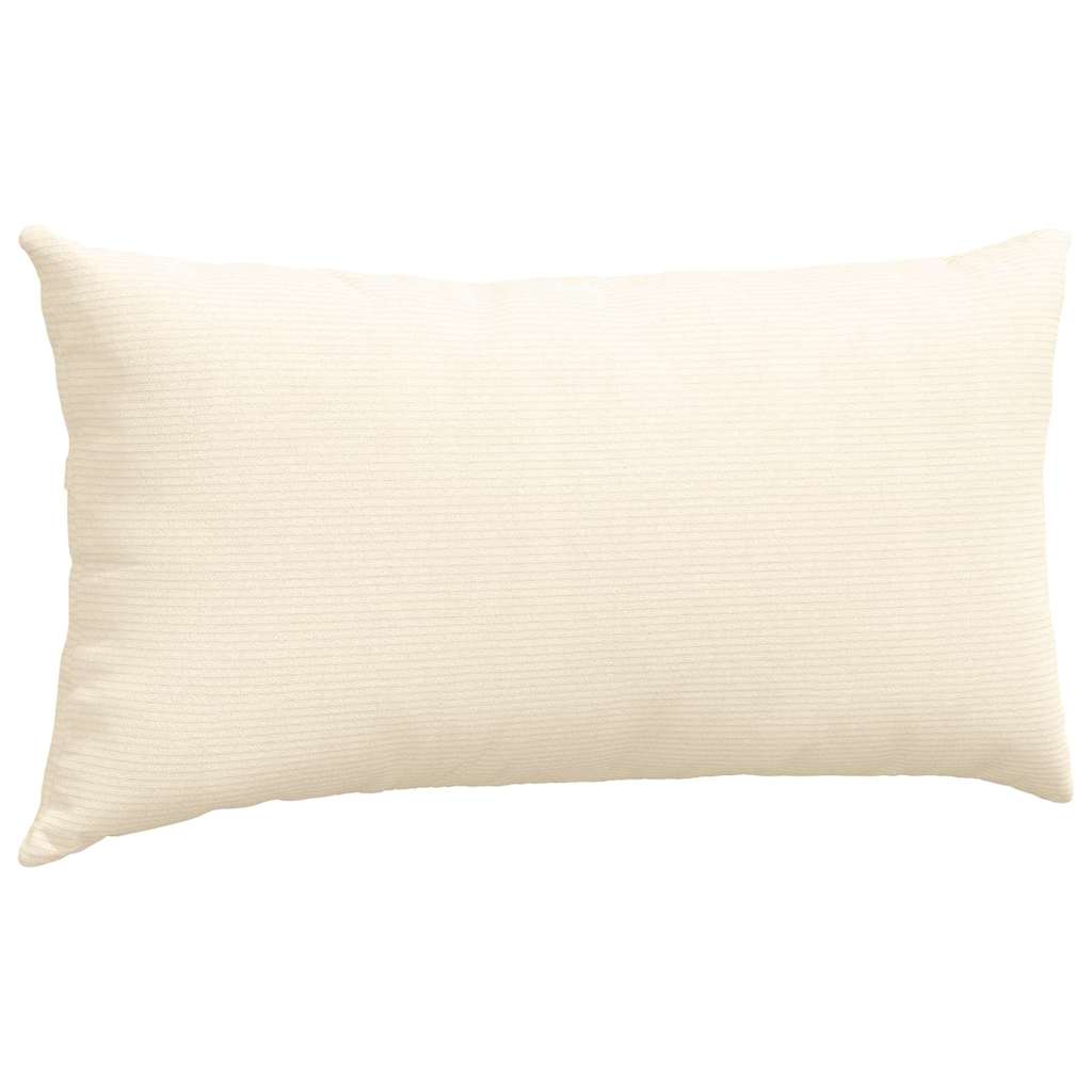 Sofapuder 2 pcs Creme 80 x 40 cm Velourstof
