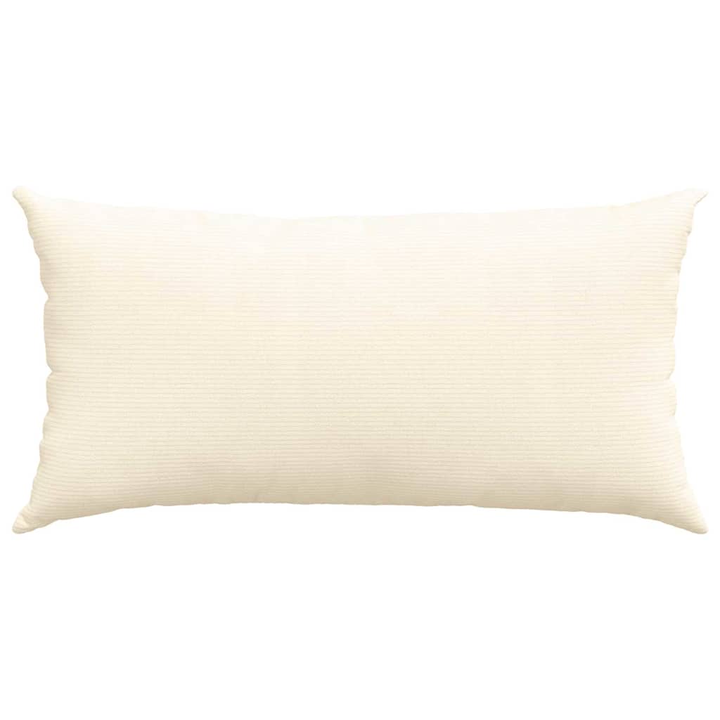 Sofapuder 2 pcs Creme 80 x 40 cm Velourstof