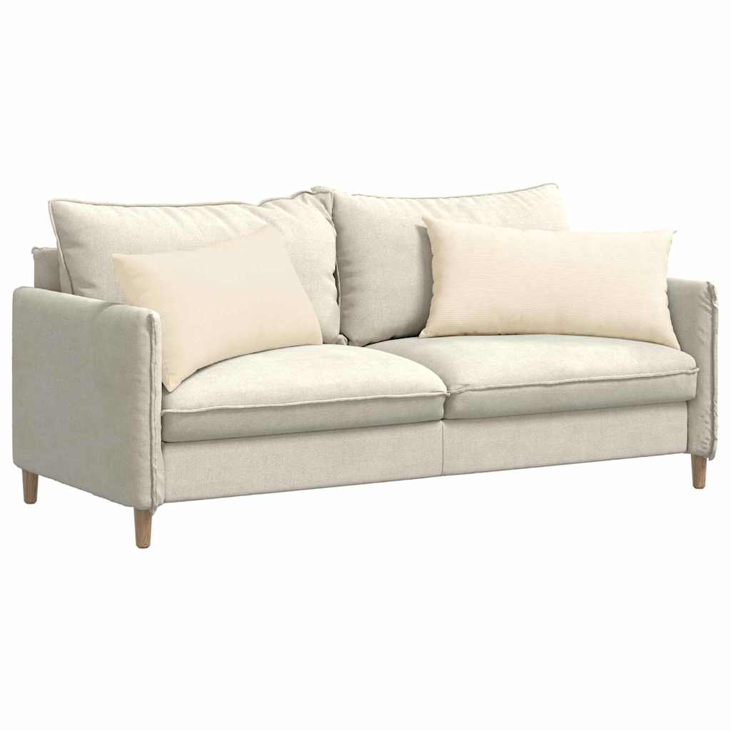 Sofapuder 2 pcs Creme 80 x 40 cm Velourstof
