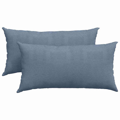 Sofapuder 2 pcs Blå 80 x 40 cm Velourstof