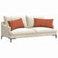Sofapuder 2 pcs Rød orange 80 x 40 cm Velourstof
