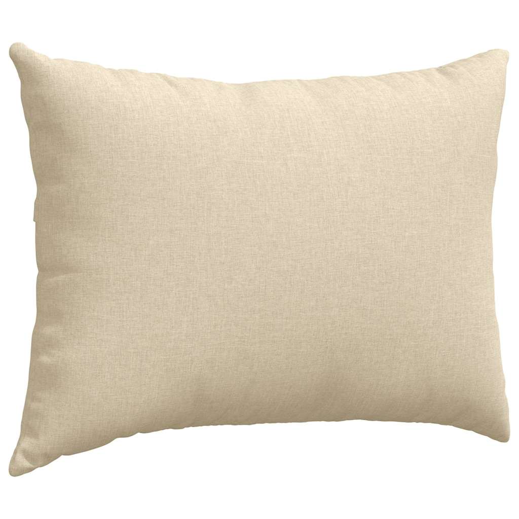 Sofapuder 2 stk. Stof Creme 70 x 50 cm