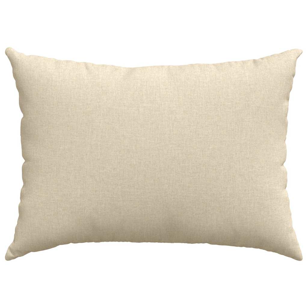 Sofapuder 2 stk. Stof Creme 70 x 50 cm