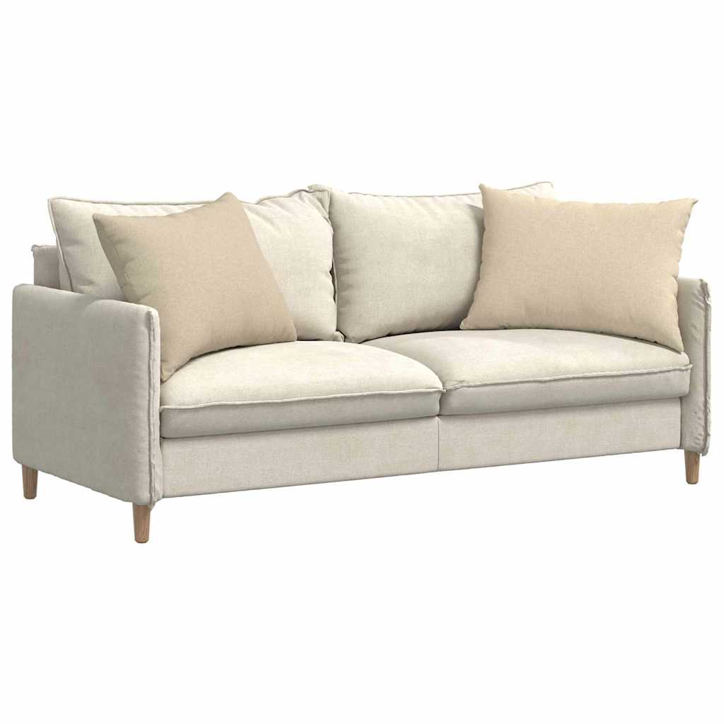 Sofapuder 2 stk. Stof Creme 70 x 50 cm