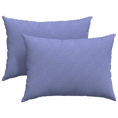 Sofapuder 2 stk. Stof Jeans blå 70 x 50 cm