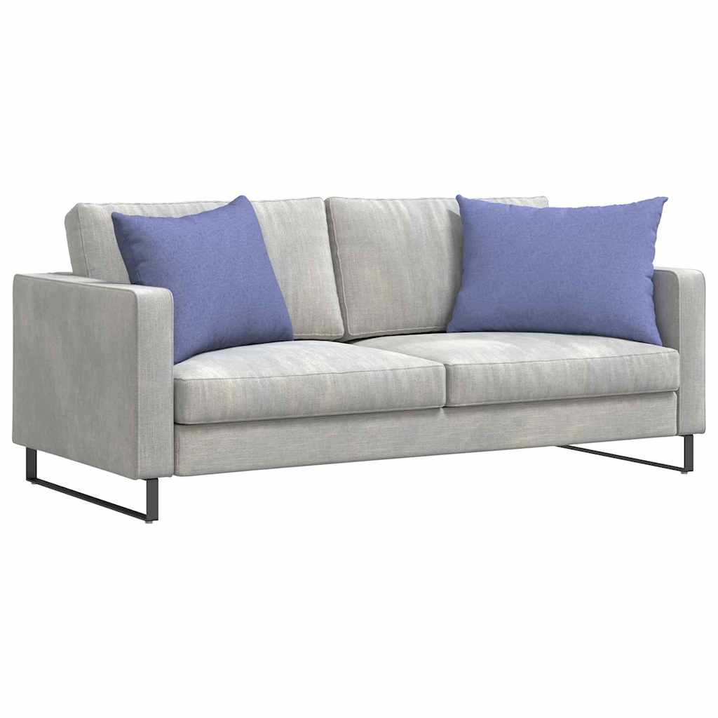 Sofapuder 2 stk. Stof Jeans blå 70 x 50 cm