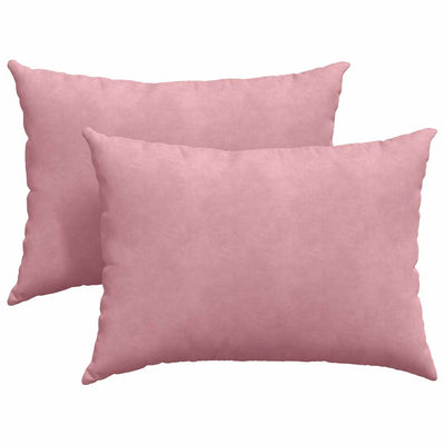 Sofapuder 2 pcs Lyserød 70 x 50 cm Velourstof