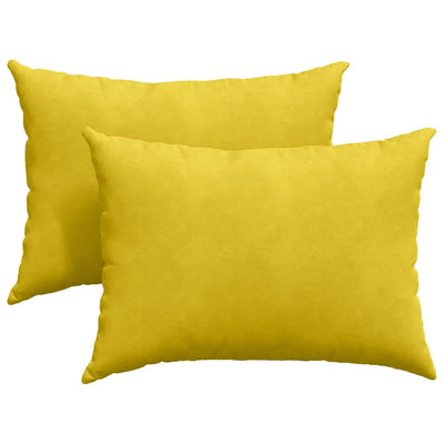 Sofapuder 2 pcs Gul 70 x 50 cm Velourstof