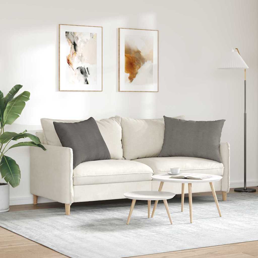 Sofapuder 2 pcs Lysegrå 70 x 50 cm Velourstof